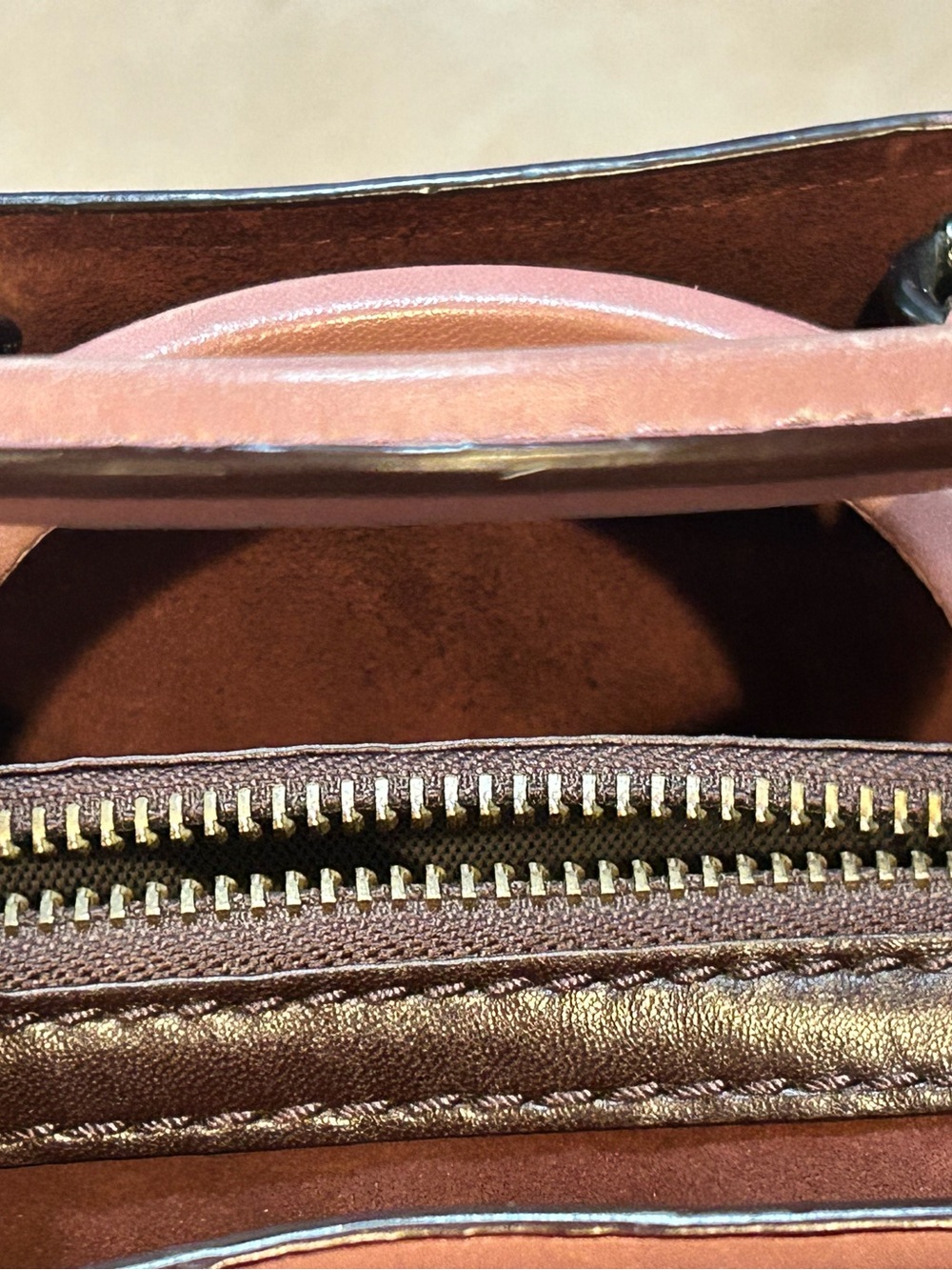 Coach Rogue Dusty Rose Quilted Leather Satchel with Stud Detail - Picture 7 of 14